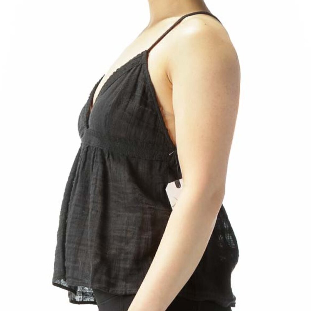 Melrose and Market Black V-Neck Tank Top - Picture 2 of 3